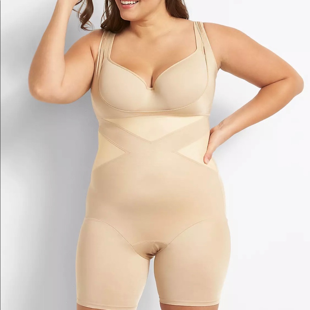Shape by Cacique Open-Bust Thigh Shaper *Like New* Sz 22/24